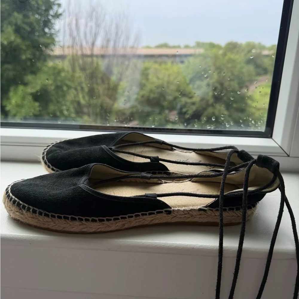 Free People Suede Upper Lace-Up Espadrille Flats - Size 39 ( US 8-8.5)